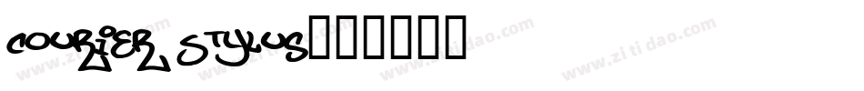 Courier Stylus字体转换